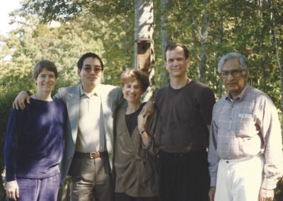Traleg Rinpoche with members, 1989